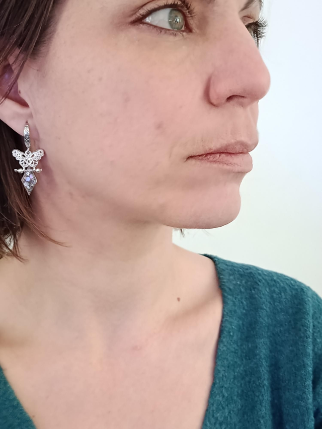 AstreLune - Boucles "Les Ailes d'Astrelune"