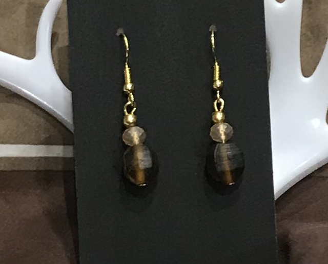 Brown Dangling Earrings-BRDE13