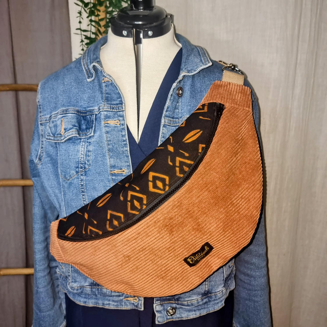 Sac banane marron