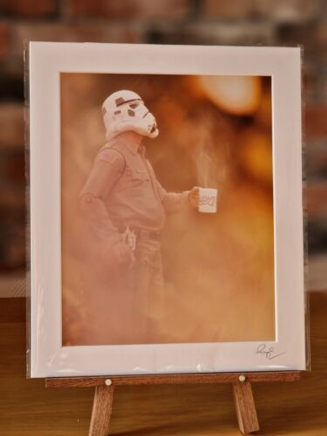 Stormtrooper Cop and Coffee