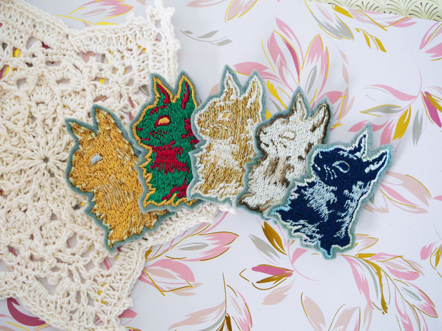 Portrait de Chat (Autocollant brodé)