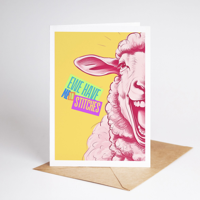 "Ewe Have Me In Stitches" (A5)