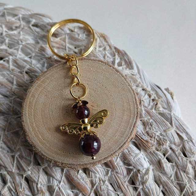 Sleutelhanger beschermengel Granaat (6.024)