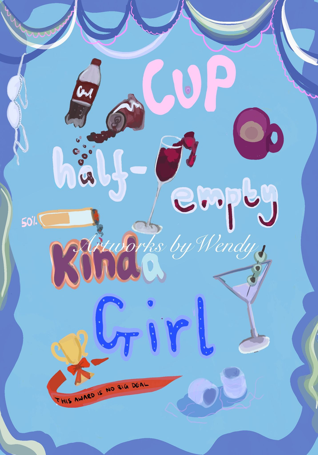 Cup Half-Empty Kinda Girl (Pink)