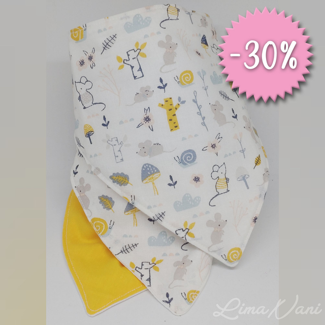 TAUERA – Lot de 3 bavoirs bandana personnalisables