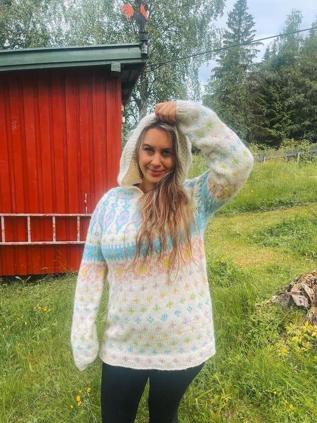 Kathmandu Polar Sweater Kit - Col 02 (Cotton Candy Troll) - Wool & Pattern - Linka Neumann