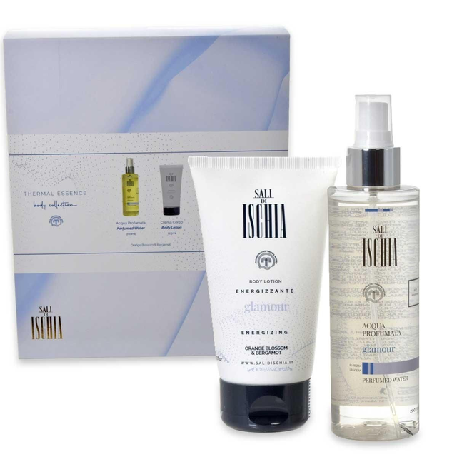 Ischia box acqua profumata body lotion glamour