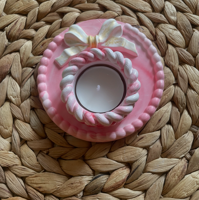 Petite assiette et porte bougie 