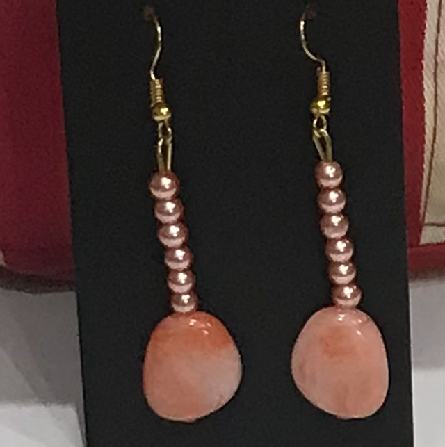Peach Dangling Earrings -  PCDE09
