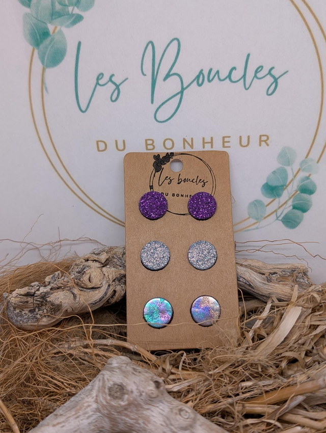 Lot de 3 paires de puces pu007