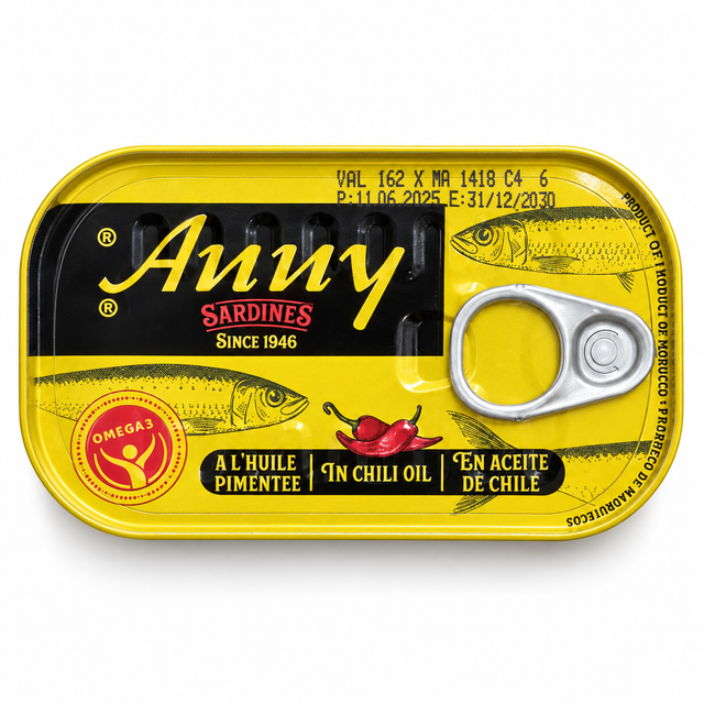 Anny Sardines à l’Huile Pimentée –Sardinen in Chiliöl (Scharf)/ Spicy Sardines in Oil
