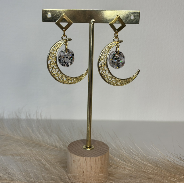 Boucles d’oreilles Lune 