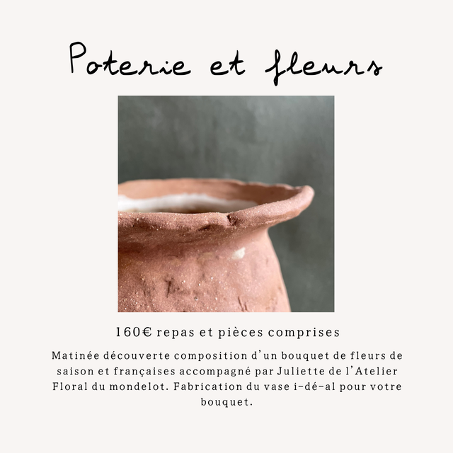 Stage Poterie et fleurs