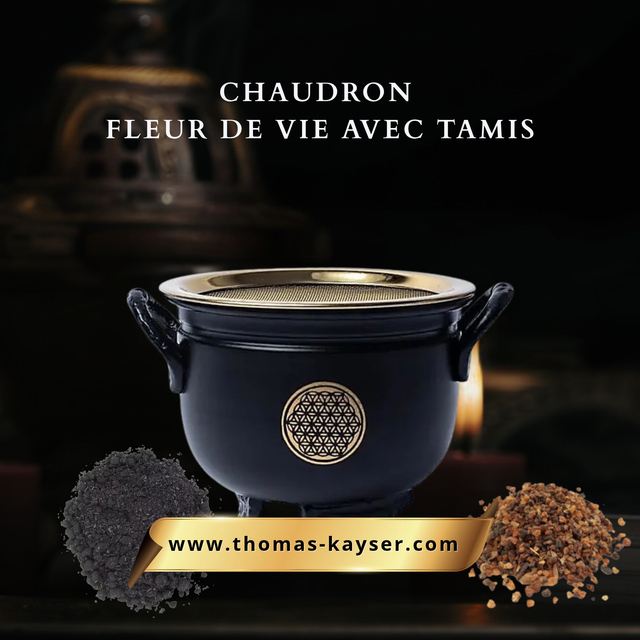 Chaudron Fleur de Vie avec tamis
