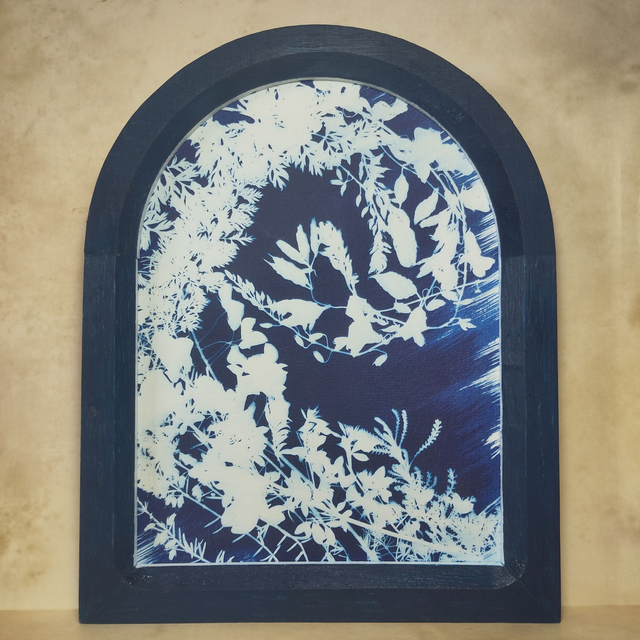 Cyanotype encadré -série LES ARCHES-