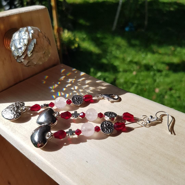 Boucles d'oreilles Coeur – Création Vibratoire