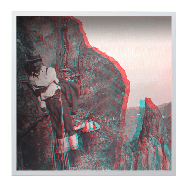 Grimpeurs sur une vire - 50x50 cm