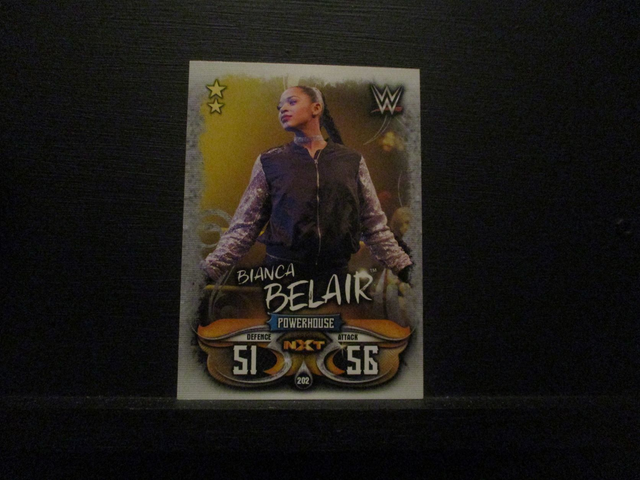 Bianca Belair - NXT Slam Attax Live Original Trading Card #202
