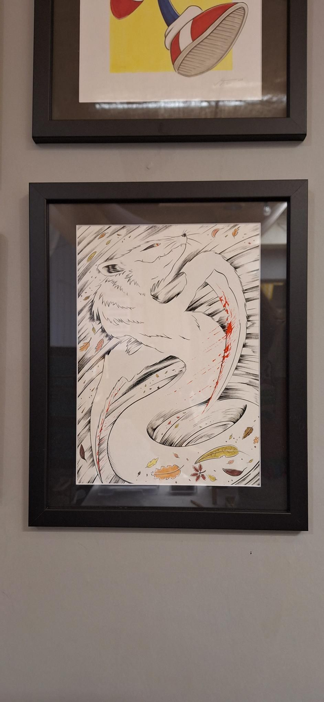 Kamaitachi - Framed Ink Drawing