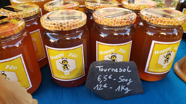 Miel de Tournesol - Miel naturel du Lot-et-Garonne - Happy Flo