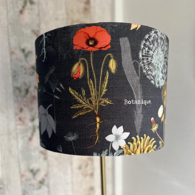 Vintage Botanicals Drum Lampshade