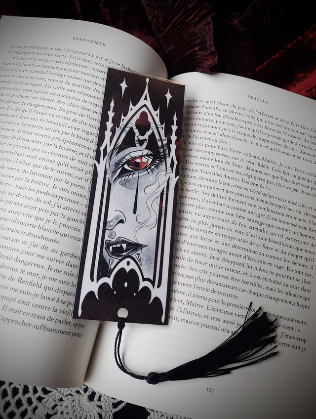 Marque-page vampirique