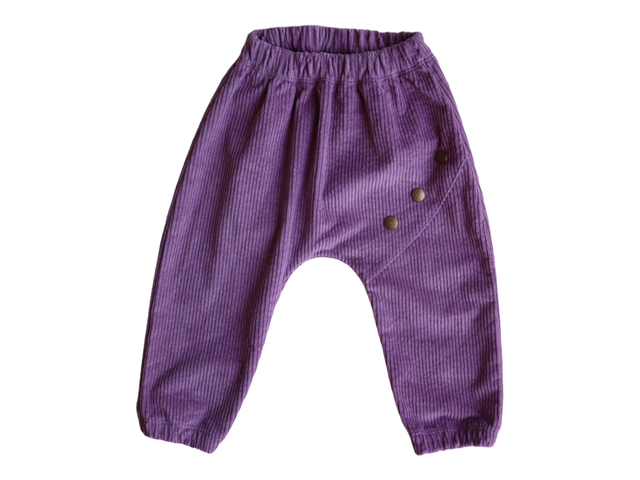 Pantalon Pana de Algodón orgánico Lila