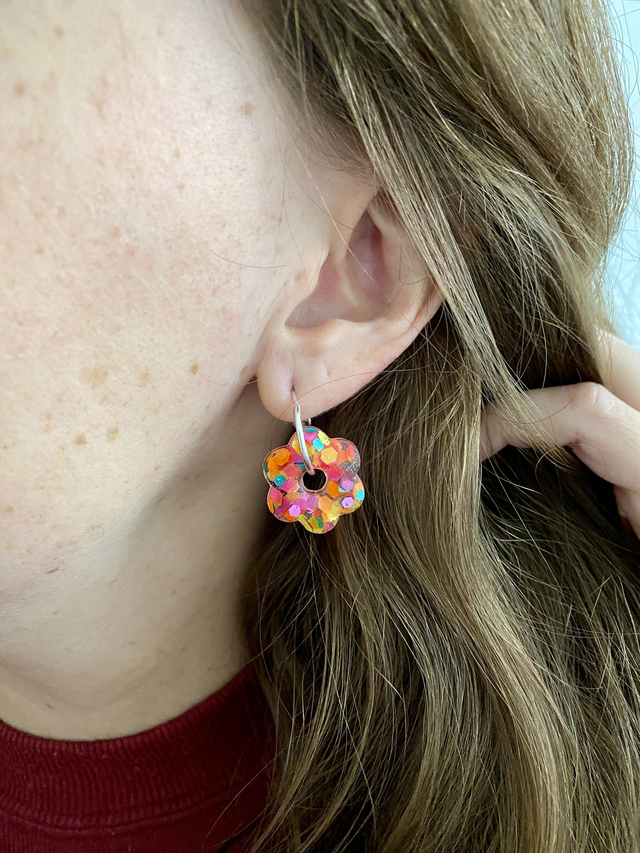 Créoles fleurs 2.0 - pinata