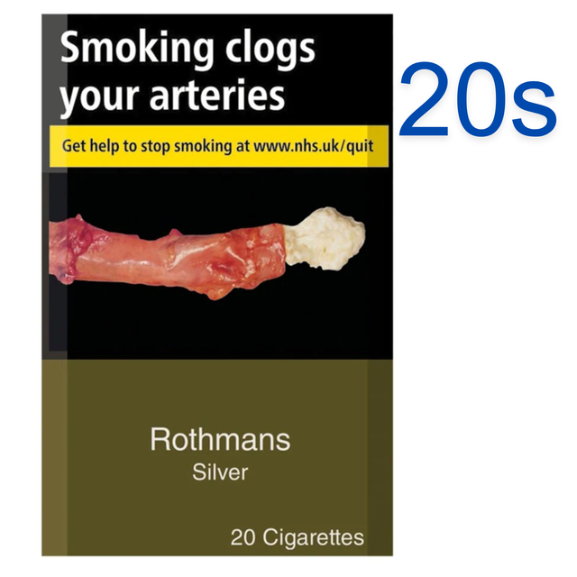 Rothmans King Size  Silver Cigarettes, 20s