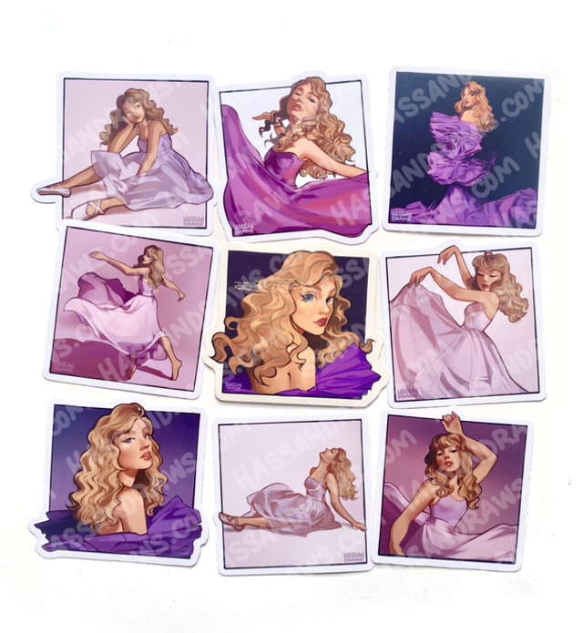 Purple Album Sticker Set