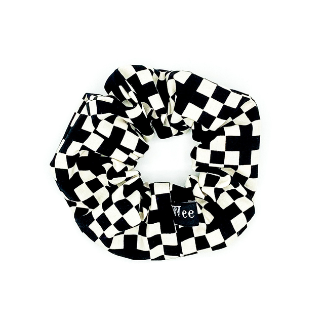 Rightsized Scrunchie - Black Checkerboard