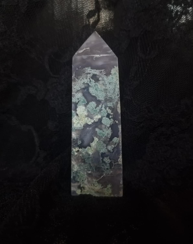 Moss agate tower