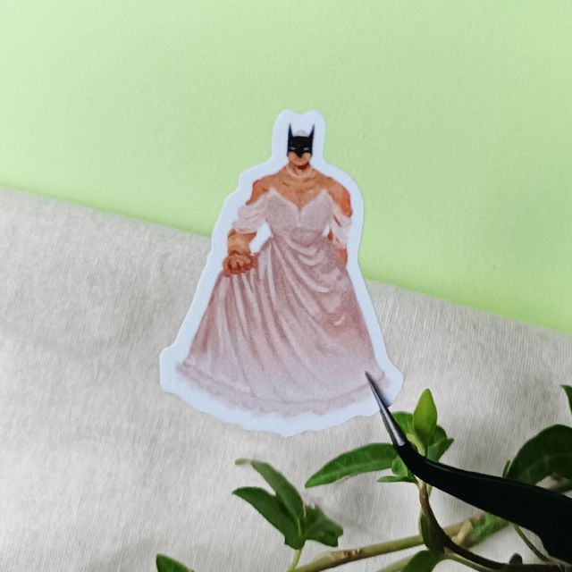 prettiest bat at the ball- transparent sticker