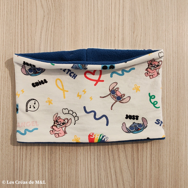 Snood Lilo&amp;Stitch &amp; Polaire Bleu Jean (Enfant)