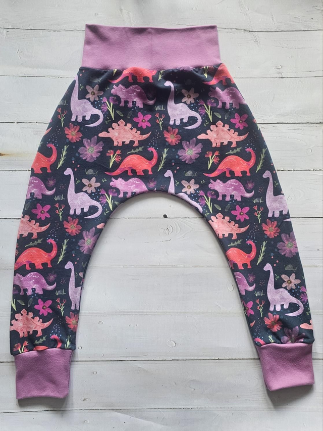 Pink Dino Harem Pants 