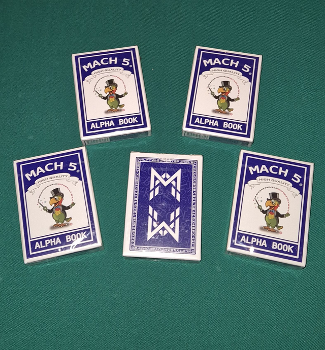 5 Jeux/packs of cards "ALPHA BOOK"