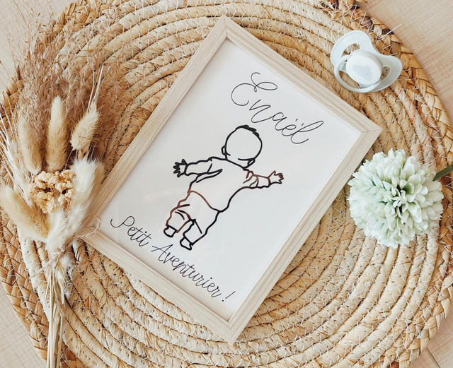 Affiche personnalisée avec prénom " Petit Aventurier "