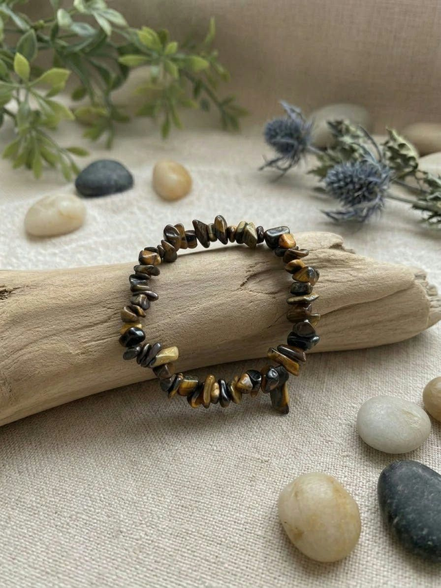 Bracelet baroque "Regard de Protection" – Oeil de Tigre 