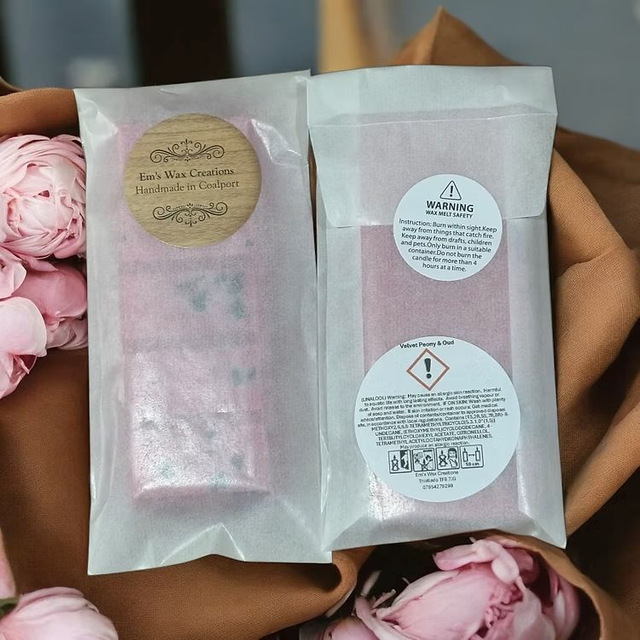 Velvet Peony and Oud Wax Melt Snap Bar 