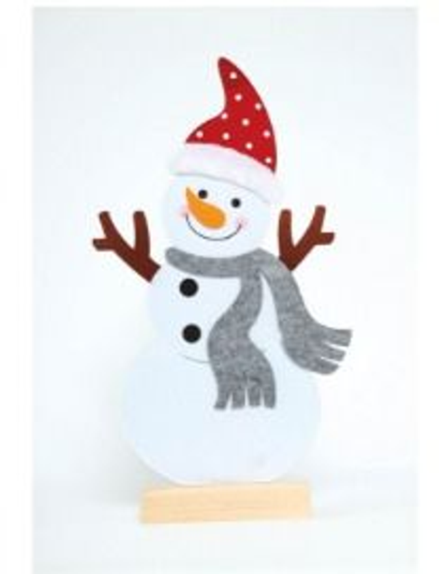 NATALE , SAGOMA ADDOBBO PUPAZZO DI NEVE CM 70