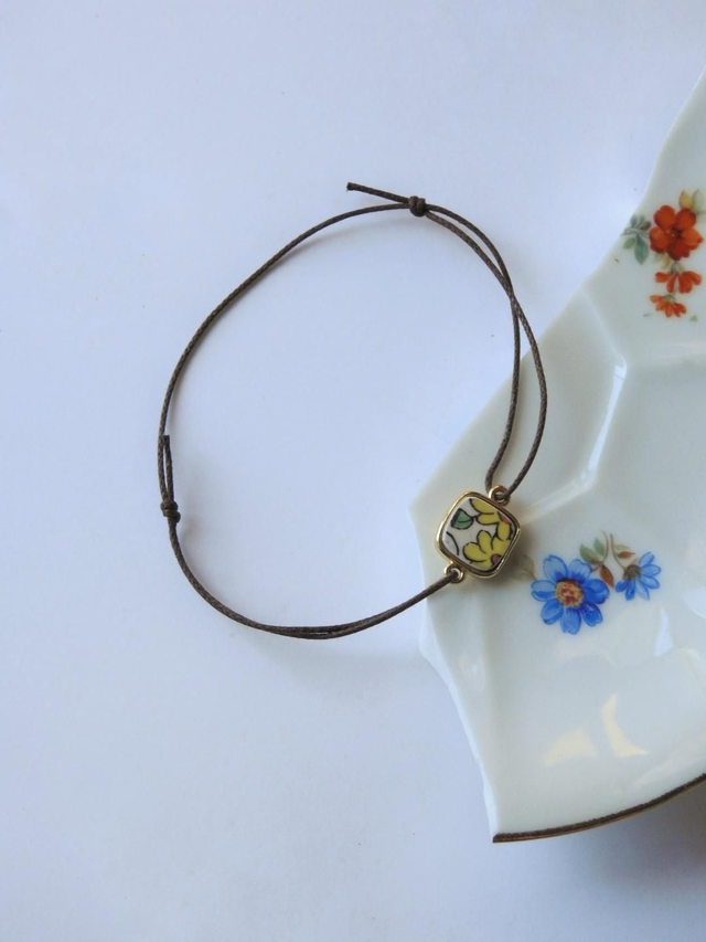 Bracelet cordon simple - faience - Lunéville no.2