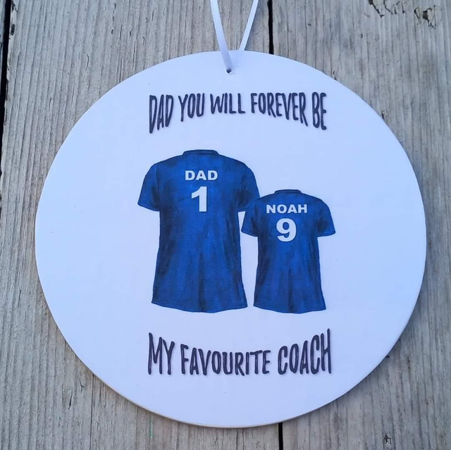 Shirt plaque | Sports shirts | Football sign | Father&#039;s day gifts | Gifts for him | Dad gift | Gifts for Daddy