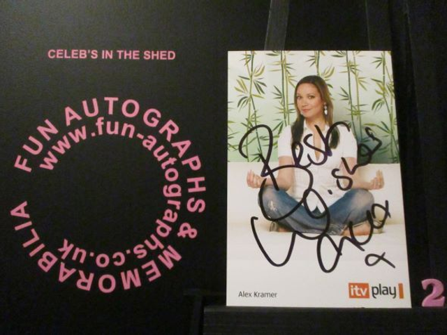 Alex Kramer Authentic Autographed Itv Play 6x4 Cast Card (2)