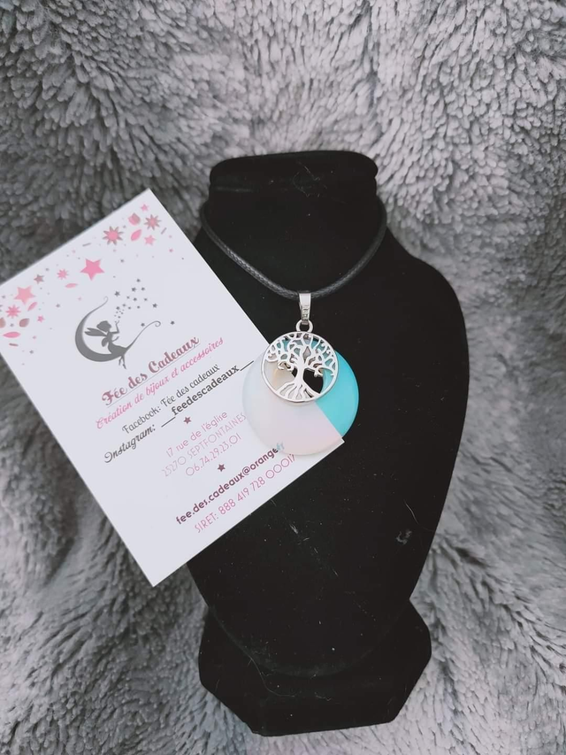 Pendentif Arbre de Vie Pierre de Lune 