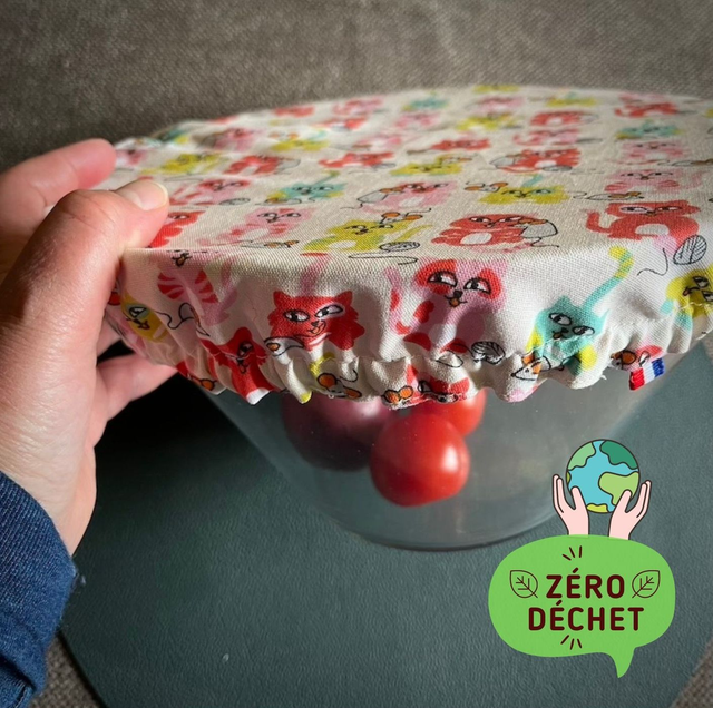 Méga couvre-plat lavable réutilisable