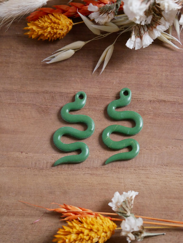 Serpents vert foncé