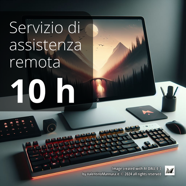 Servizio di assistenza remota - pacchetto da 10 ore