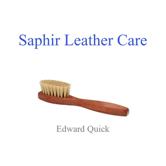 SAPHIR MEDAILLE D'OR - BLACK or NATURAL BRISTLE SPATULA BRUSH (APPLICATOR BRUSH) - LARGE