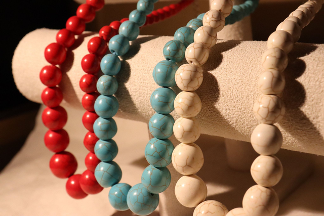 Collier • Perle marbré