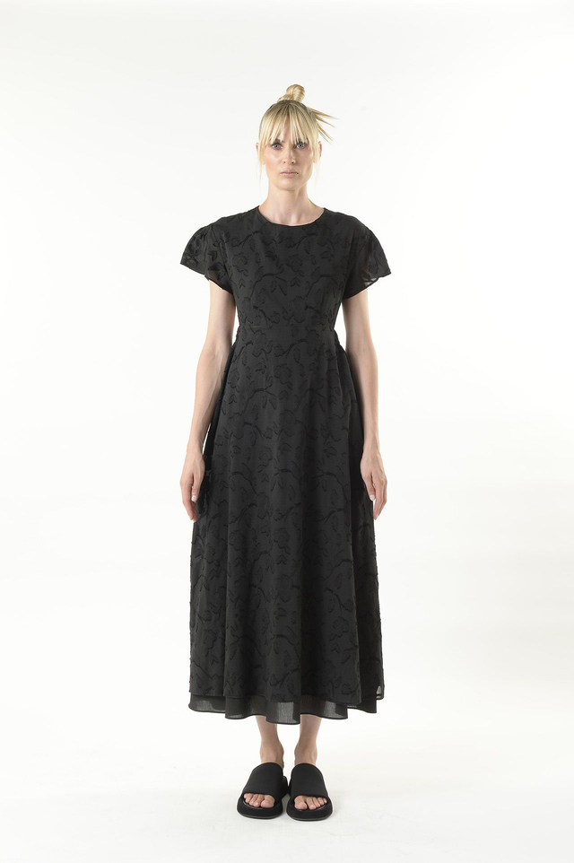 Abito con oblò laterali fil coupè nero